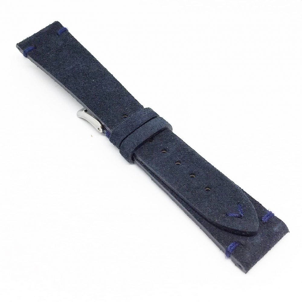 Cinturino Vintage Scamosciato Blue & Blue