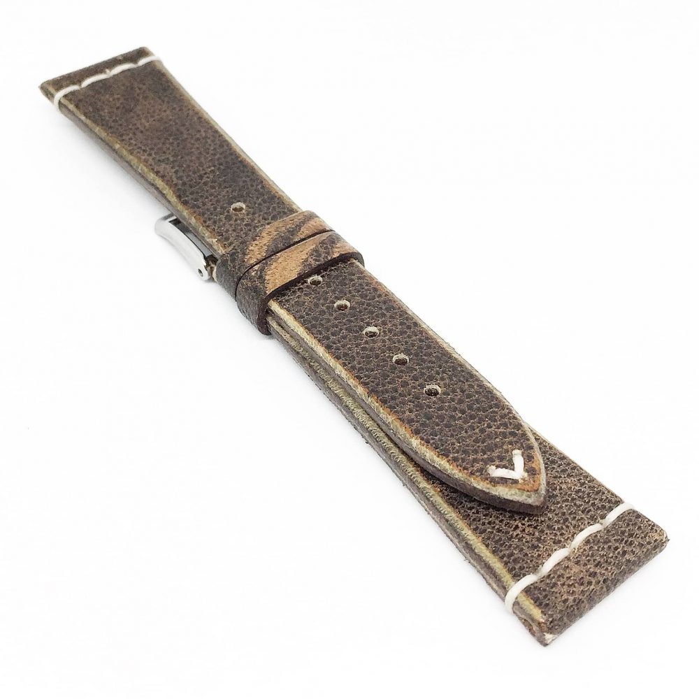 Vintage Strap by GoldfingersOrologi Brown and White